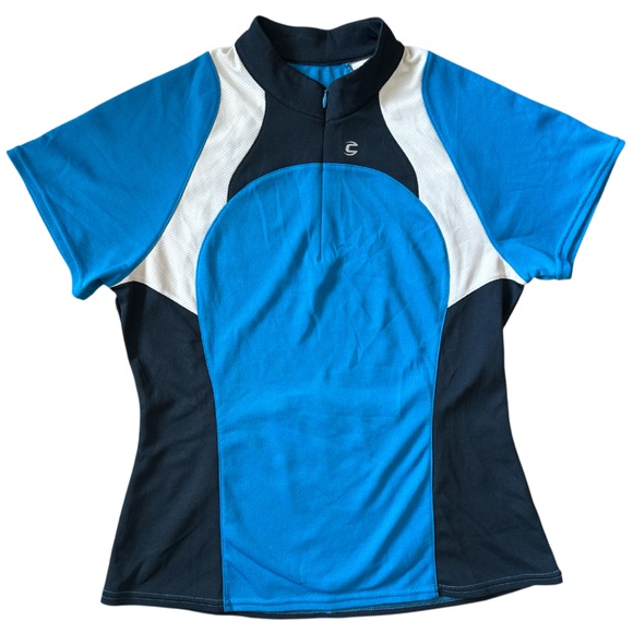 Cannondale Tops - Cannondale Blue and White Cycling Jersey Women’s Size Large